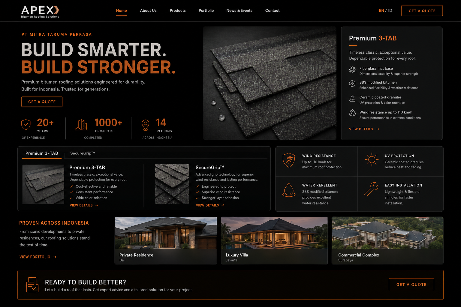 APEX Premium 3-TAB roof